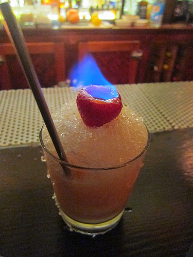 Strawberry Colada on Fire